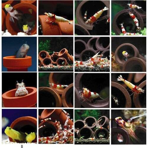 Aquarium Decoration Fish House Ceramic Ornament Stock For Aquarium Fish Tank Breeding House