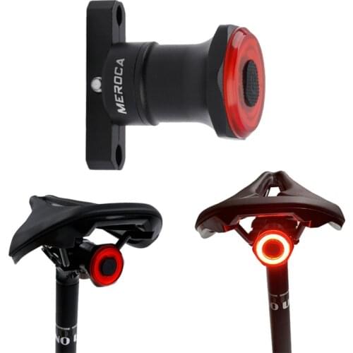 Smart brake Sensor Tail light USB charging LED bicycle light flashing tail rear bicycle light automatically start/stop MEROCA