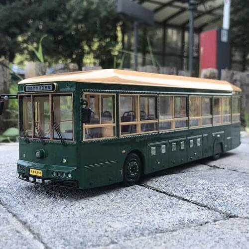 High Quality 1:43 Beijing Sightseeing Diecast Cable Car Tour Bus Zinc Alloy Scale Model for Gift