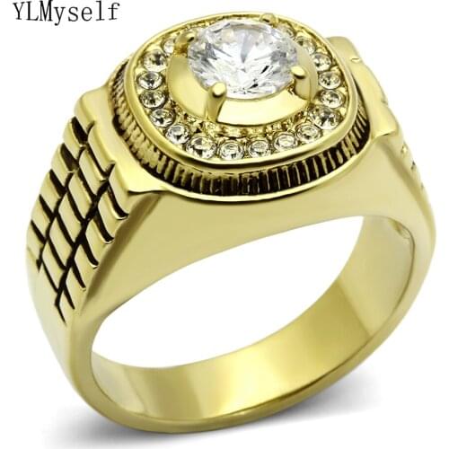 YLMyself Gold Rings For Men