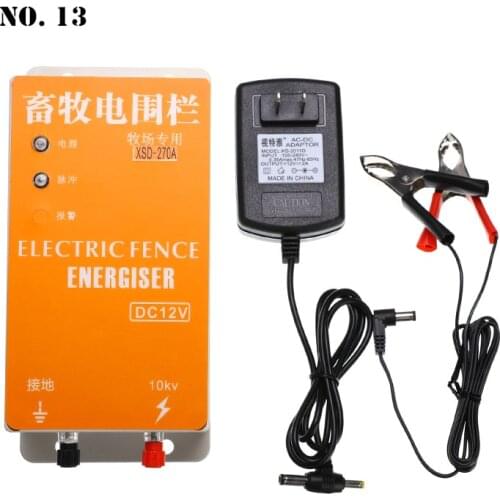 Solar Fence Energizer energi Charger High Voltage Pulse Controller Animal Poultry Farm Electric Fencing Shepherd Farm Tools