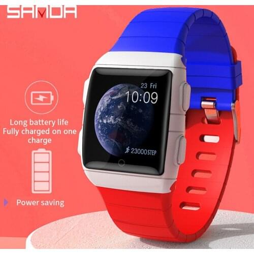SANDA Muti-color Sport Smart Watch Women Blood Pressure Fitness Tracker Heart Rate Smartwatch for Children Gift For Android IOS
