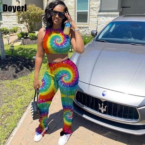 Co Ord Set Women Tracksuit 2 Piece Sets Womens Outfits 2020 Summer Two Piece Crop Top and Drawstring Stacked Leggings Set Casual