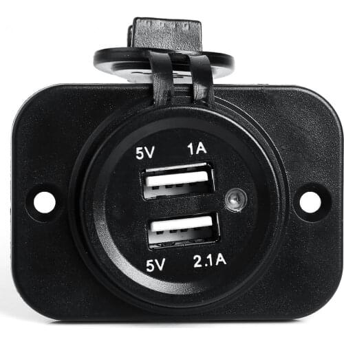 12V Car Lighter Socket Splitter Power Outlet Adapter 2-USB Charger