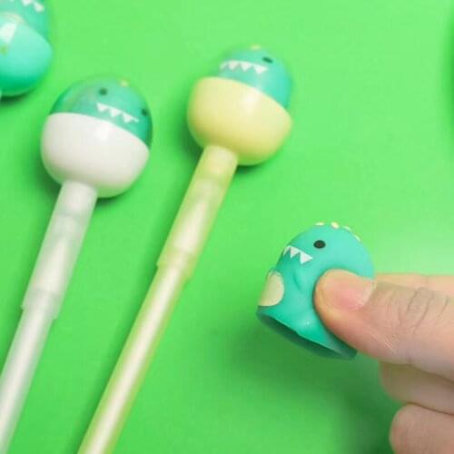 36PCS Creative Dinosaur Egg Gel Pens Decompression Dinosaur Broken Egg Water Pen Cute Overlord Dragon Quick Dry Pen