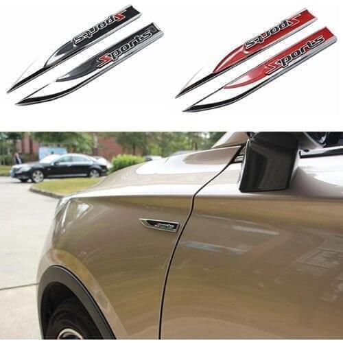 3D Car Styling Side Wing Badge Emblem Car Sticker for Volvo S40 S60 S80 S90 V40 V60 V70 V90 XC60 XC70 XC90