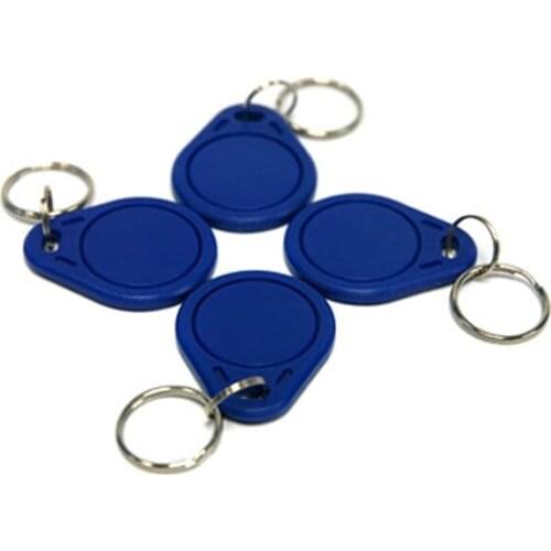 50pcs 13.56MHZ MF card key fob 1K IC card proximity key chain IC card fob Compatible All Copying Machine