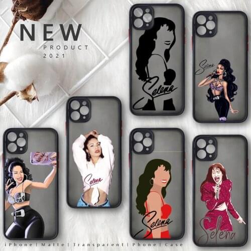 Selena quintanilla Top Latin artist 90s Phone Case Matte Transparent for iphone 11 12 pro mini XS XR X max 7 8 plus Mobile bags
