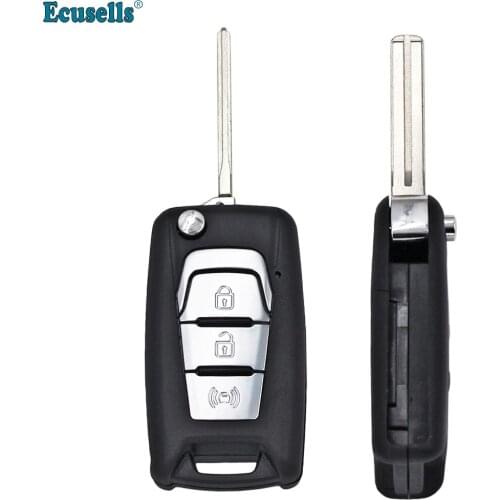 3 Button Modified Flip Folding Remote Key Shell Case Cover Fob for SsangYong Korando New Actyon C200