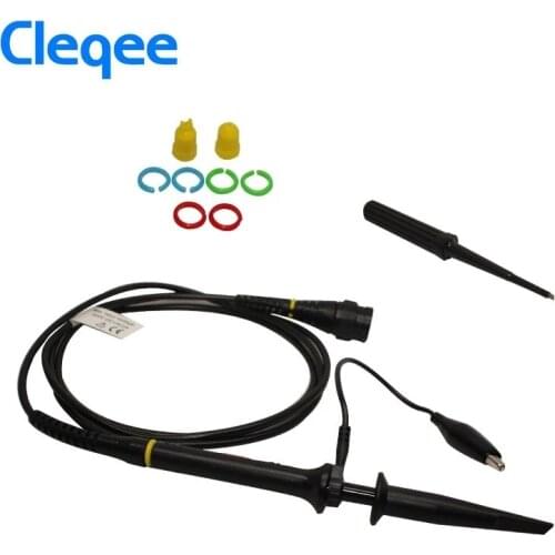 Cleqee P7100 1PCS Oscilloscope Probe 100mhz BNC Protective Cap Scope Probe X1/X10 DC-100MHz