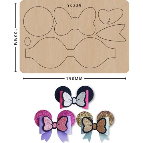 2021 Cutting Die Mold Diy Bowknot Scrapbook Bow Decoration Handmade Wood Mould Suitable For Sizzix Big Shot Machines