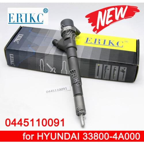 Common Rail Injector 0445110091 Auto Diesel Inyector Nozzle 0445 110 091 Pump Injection 0 445 110 091 for HUYNDAI 33800-4A000