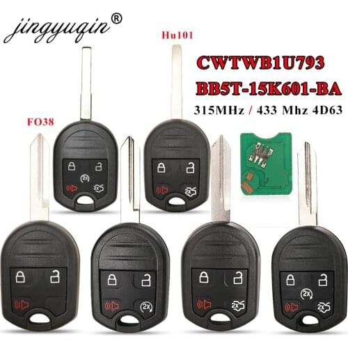 Jingyuqin CWTWB1U793 Remote Key 315MHz ID63 for Ford Edge Escape Expedition Explorer Flex Fusion Mustan Taurus For Mazda Tribute