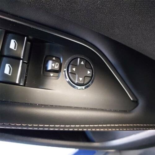 Car Rearview Mirror Adjust Knob Button Switch Trim cover Sticker For Peugeot 2008 3008 408 508 301 308 Citroen C4L C-QUATRE C5