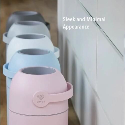 Umee Baby odourless diaper pail Large Capacity Bathroom wash room nursery centre kitchen Trash Can Feminine hygiene tin