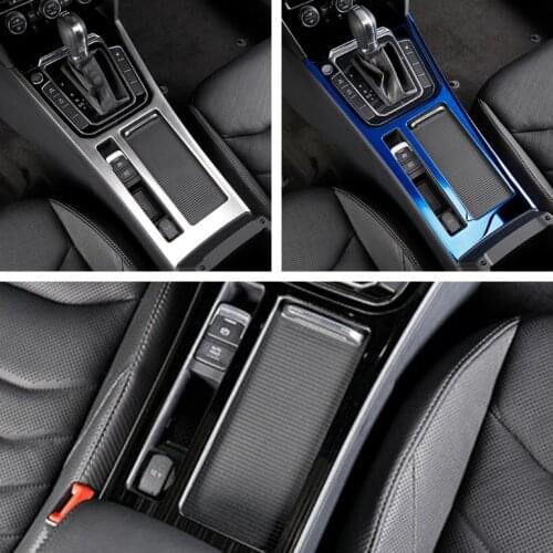LHD!! For VW Volkswagen Passat B8 / Arteon / Wagon 2015-2020 Colorful Front Cup Holder Panel Decoration Cover Trim Car Styling