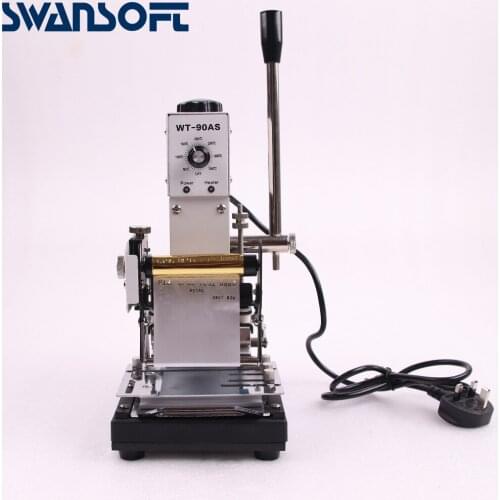 SWANSOFT Hot Stamping Machine For PVC Card Member Club Hot Foil Stamping Bronzing Machine for logo trademark