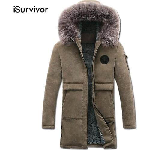 2021 Men Long Parkas Cotton Padded Winter Jackets Coats Zipper Mens Casual Fashion Slim Fit Padded Jackets Coats Outwear Male
