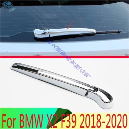For BMW X2 F39 2018 2019 ABS Chrome Rear Window Wiper Arm Blade Cover Trim Overlay Nozzle Molding Garnish