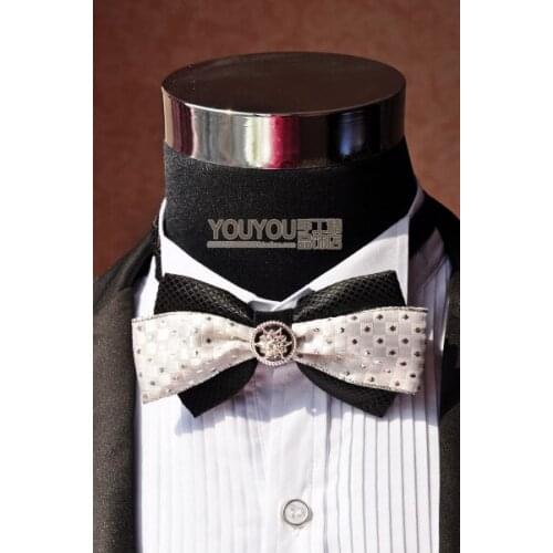 New Free Shipping fashion male MENS The groom groomsman Groom collar marriage tie handmake Korean accessories on sale Headdress