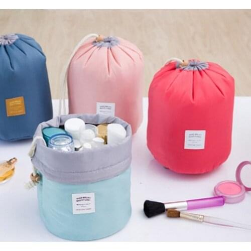 New Women Packing Cubes Round Waterproof Makeup Bag Travel Cosmetic bag Organizer Toiletry Makeup Bags For Women Ladies Box