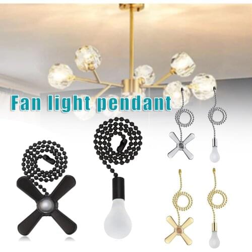 Ceiling Fan Pull Chain Multifunctional Metal Chandelier Accessories Unique Decoration for Home Living Room Bedroom SDF-SHIP