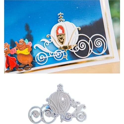 Christmas Cartoon Pumpkin Car Metal Cutting Dies for DIY Scrapbooking Embossing Paper Cards Making Crafts 2019 New Dies