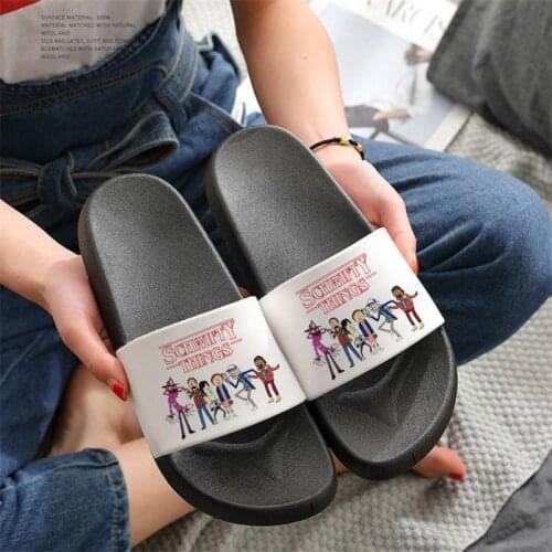Sandals for Women 2021 Stranger Things Eleven Cool Fashion Graphic Harajuku Hot Summer Beach Fashion Open Toe Slippers shoes