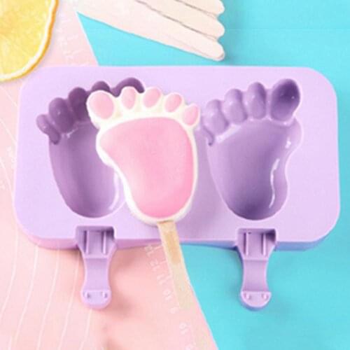 Silicone Ice Cream Mold with Lid Reusable Ice Popsicle Mould ​Jelly Chocolate Popsicle Cake Mould Cake Decorating Tools