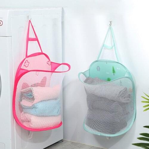 Foldable Breathable Laundry Basket Wall-mounted Laundry Hamper Multifunctional Household Large-capacity Laundry Hamper