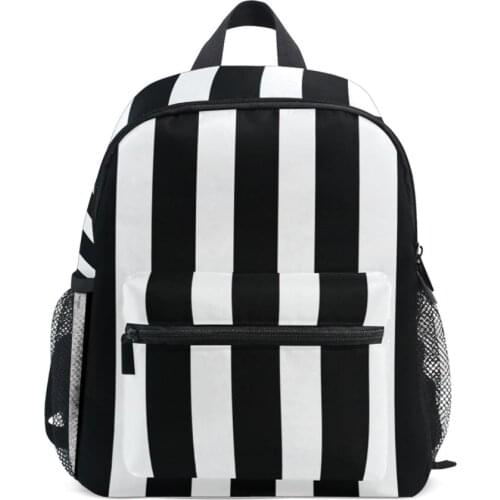Style Fashion Stripe Print Schoolbag Polyester Waterproof Kids Backpack Boy Girl School Bags Children Satchel Students Mochila