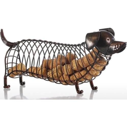 Wine Stopper Collection Jar Cork Storage Tank Wine Stopper Storage Box Rack Wrought Iron Ornaments Animal Jar