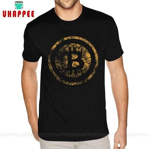 Vintage BTC Crypto Currency Bitcoin Wholesale T Shirts 6xl For Men Stylish Tees
