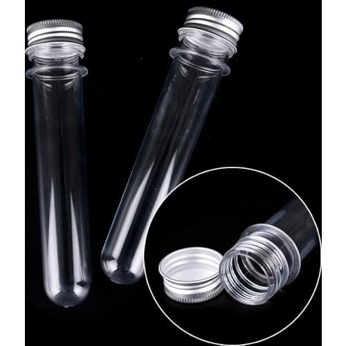 1PCS 40ml Clear Mask Bath Salt Test Plastic Tube Refillable Bottles With Aluminum Cap Empty Pet Cosmetic Tube