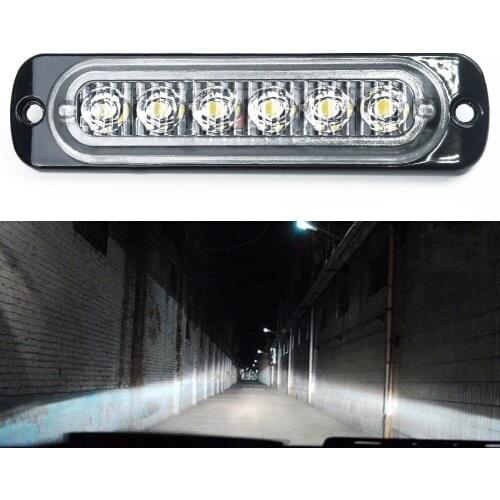 1pc Car 6*LEDs Lights Work Bar Lamp Driving Fog Offroad SUV 4WD High Quality Auto Car Boat Truck Emergency Lights Accessories