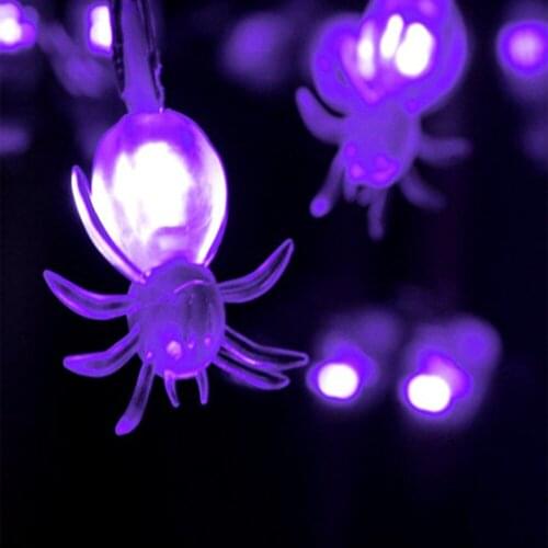 10LEDS led string lights with holiday decoration lamp Spider Strings Halloween Ghost Festival Decorative lights outdoor lighting