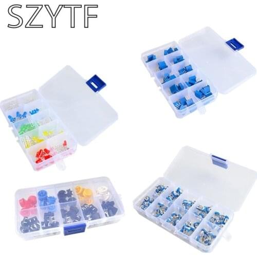 3mm 5mm LED light 5 color / tact switch button / 3296W adjustable potentiometer / RM065 adjustable resistance