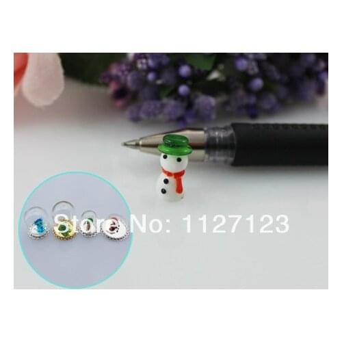 30pcs 16x8MM Snowman Stuffings For DIY Jewelry Making,Wish bottle necklace,glass globe terrarium,Fairy Dust Bottles
