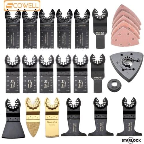 30% Off 45pcs Starlock Oscillating Saw Blades Renovation Plunge Saw Multi Tool Machine Multimaster Power Tools Wood Saw Blades