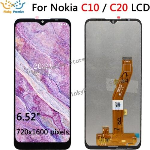 6.52 Inches ORIGINAL Display for Nokia C10 LCD Display Touch Screen Digitizer Assembly for Nokia c20 LCD Screen Replacment