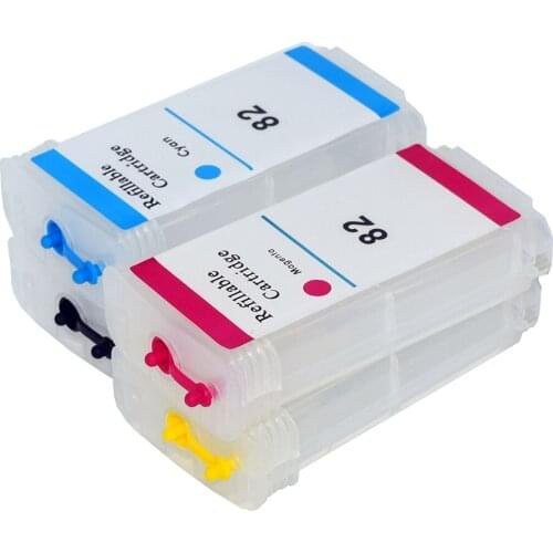 Printer Refill Ink Cartridge 130ml for HP82 With Permanent Chip for HP Designjet 510 Printer