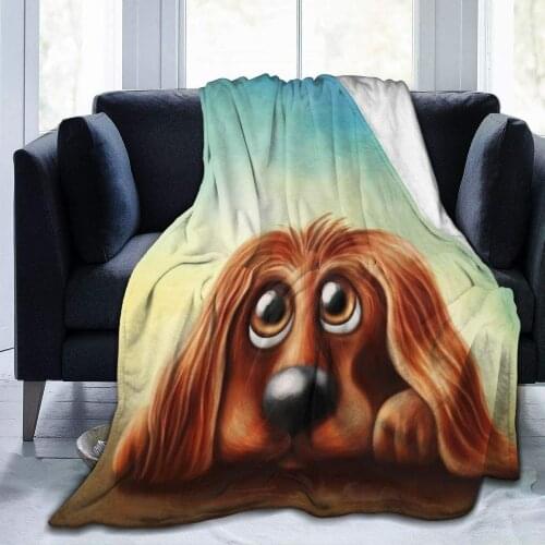 Cocker Spaniel Throw Blankets Cozy Lightweight Decorative Blanket for Women Men and Kids