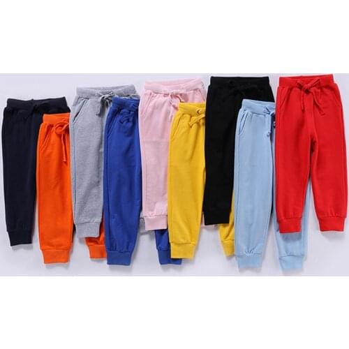 Toddler Kids Baby Boys Girls Winter Warm Bow Loose Solid Pants Trousers Cotton Soft Fashion Drawstring Warm Pants For Boys Girls