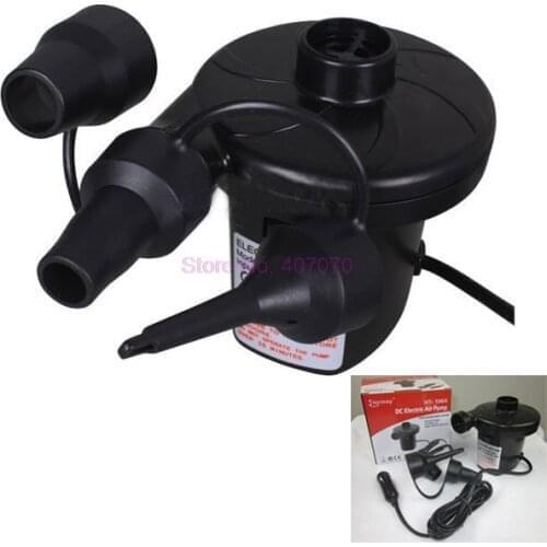By DHL or Fedex 20pcs AC 220V Electric Air Pump (Inflator/Deflator) With 3 Different Nozzles