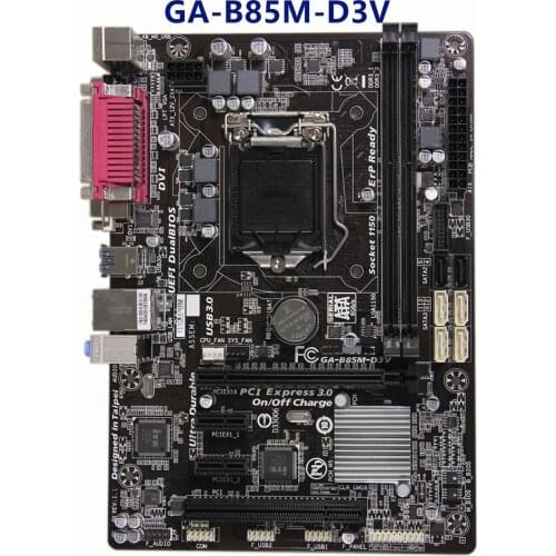 For Gigabyte GA-B85M-D3V Original Motherboard LGA 1150 DDR3 USB3.0 16G B85 B85M-D3V Desktop Mainboard SATA III Systemboard Used