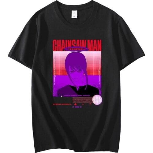 Hot Sale T-shirts Chainsaw man Couple New style T- Shirt Short Sleeve Oversize Clothing Unisex Tees Daily Summer Trip Streetwear