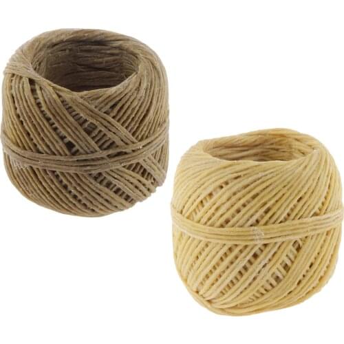 Organic Hemps Wick Thick Beeswax for Tapers Candle Making No Dripping 2.0mm