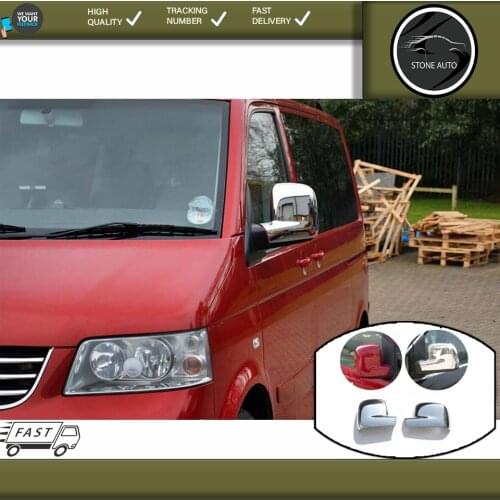 For VW T5 Caravelle Multivan Chrome Mirror Cover 2 prç 2004-2010 Stainless Steel Chromium Styling Modified Accessories Tunnıng Auto