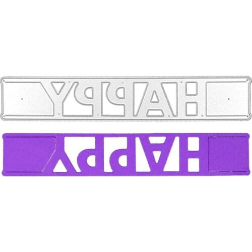 Julyarts Happy Letter Metal Dies For Card Making New For 2021 Molde For Cards Making Paper Embossing Craft DIY Tool New Arrival