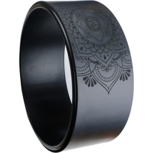 Yoga Pilates Circle Natural Rubber Sandwich Yoga Wheel Fitness Equipment Roller Wheel Back Training Tool Ring Customizable